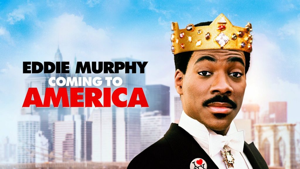 Another John Landis, the enjoyable but not remarkable coming to America,